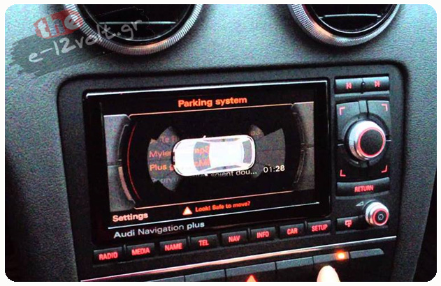 Audi RNS-E system (Piano Black)